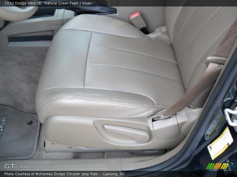 Natural Green Pearl / Khaki 2010 Dodge Nitro SE