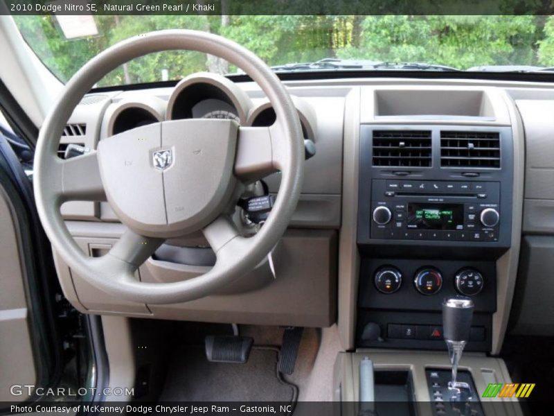 Natural Green Pearl / Khaki 2010 Dodge Nitro SE