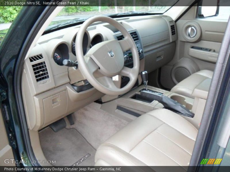 Natural Green Pearl / Khaki 2010 Dodge Nitro SE