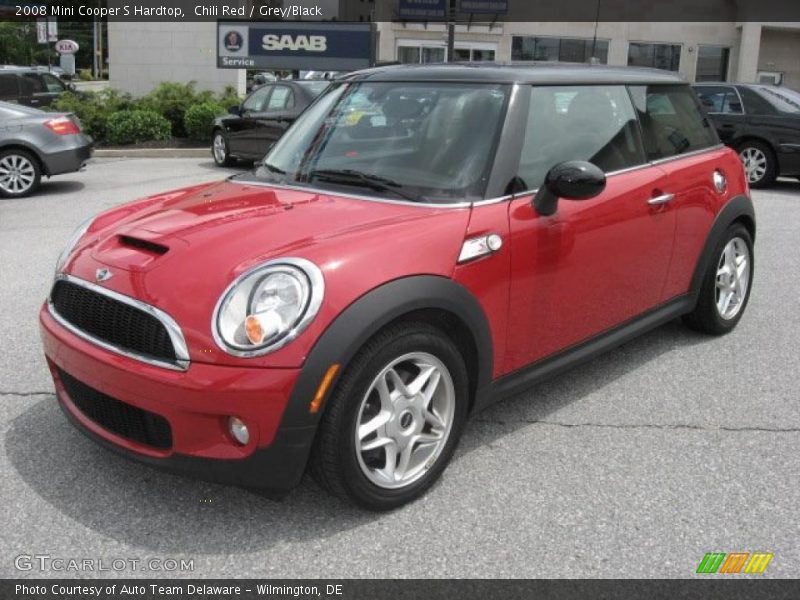 Chili Red / Grey/Black 2008 Mini Cooper S Hardtop