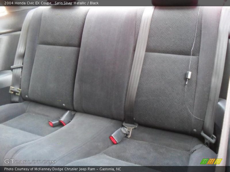 Satin Silver Metallic / Black 2004 Honda Civic EX Coupe