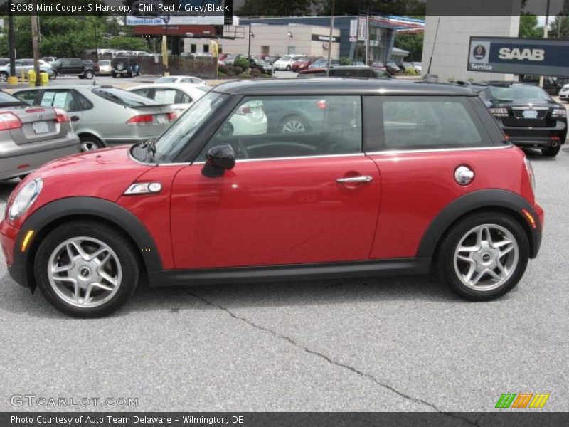 Chili Red / Grey/Black 2008 Mini Cooper S Hardtop