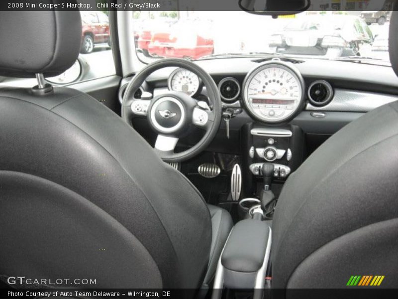 Chili Red / Grey/Black 2008 Mini Cooper S Hardtop