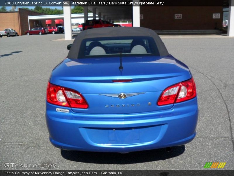 Marathon Blue Pearl / Dark Slate Gray/Light Slate Gray 2008 Chrysler Sebring LX Convertible