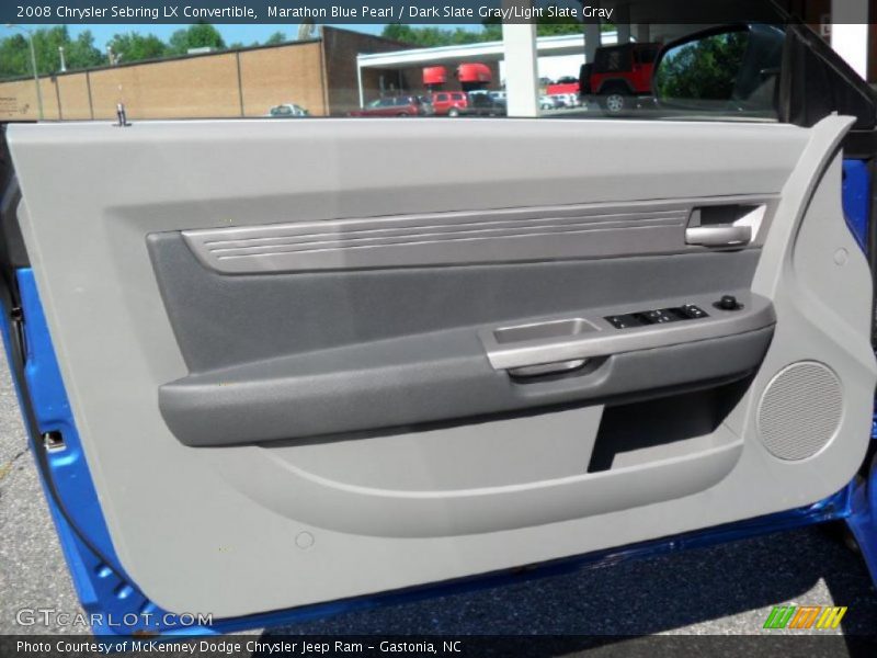 Marathon Blue Pearl / Dark Slate Gray/Light Slate Gray 2008 Chrysler Sebring LX Convertible