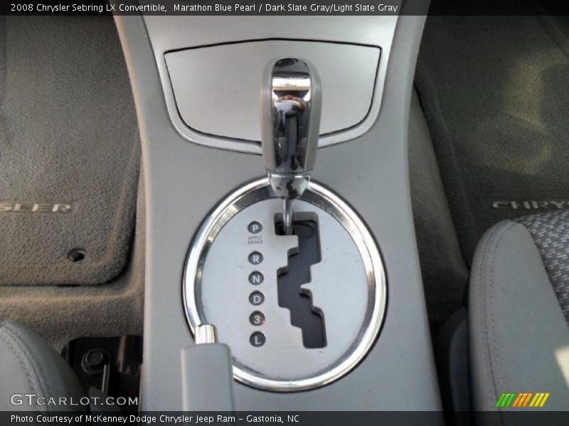 Marathon Blue Pearl / Dark Slate Gray/Light Slate Gray 2008 Chrysler Sebring LX Convertible