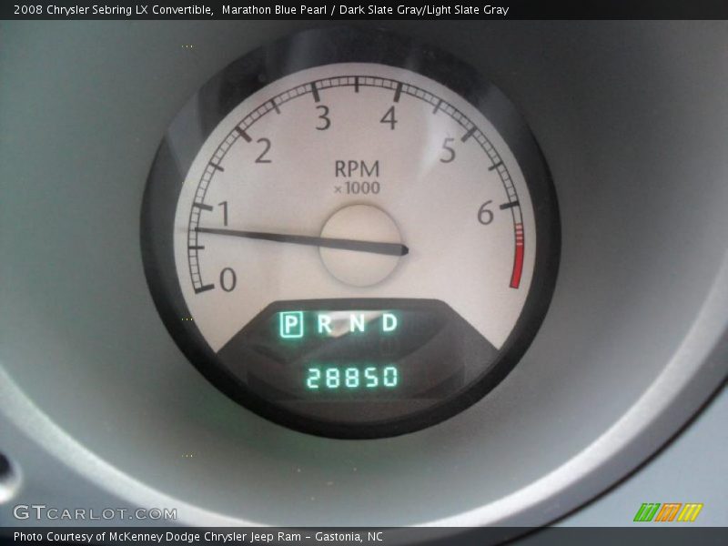 Marathon Blue Pearl / Dark Slate Gray/Light Slate Gray 2008 Chrysler Sebring LX Convertible