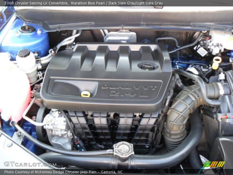 Marathon Blue Pearl / Dark Slate Gray/Light Slate Gray 2008 Chrysler Sebring LX Convertible