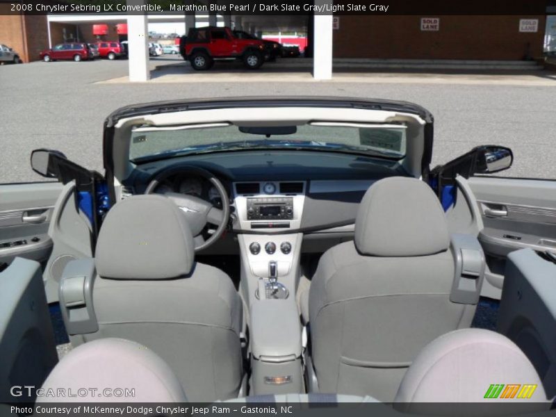 Marathon Blue Pearl / Dark Slate Gray/Light Slate Gray 2008 Chrysler Sebring LX Convertible