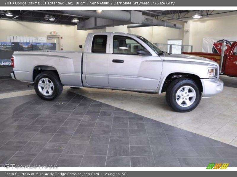 Bright Silver Metallic / Dark Slate Gray/Medium Slate Gray 2010 Dodge Dakota SLT Extended Cab