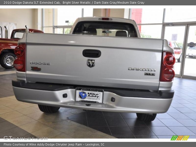 Bright Silver Metallic / Dark Slate Gray/Medium Slate Gray 2010 Dodge Dakota SLT Extended Cab