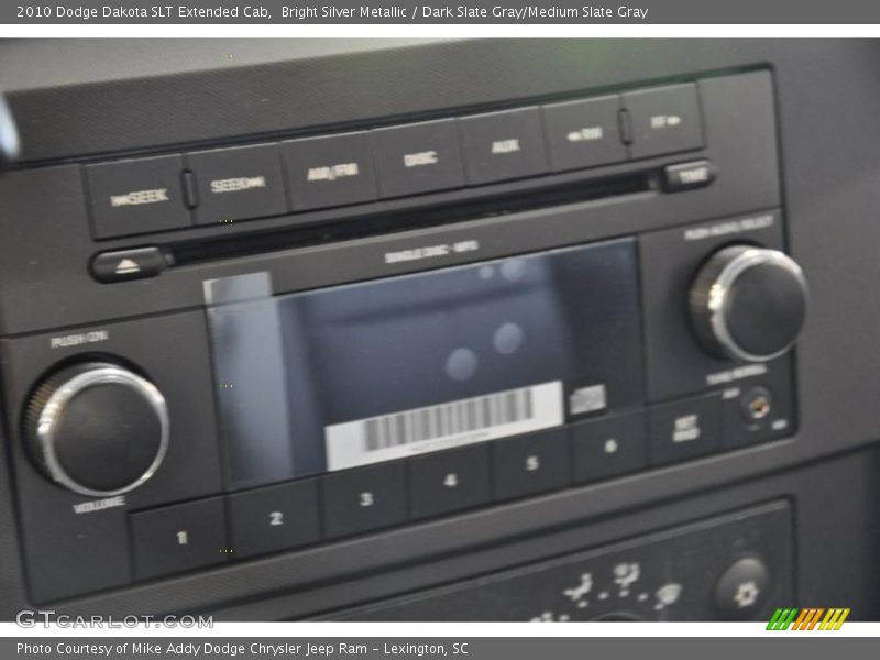 Bright Silver Metallic / Dark Slate Gray/Medium Slate Gray 2010 Dodge Dakota SLT Extended Cab