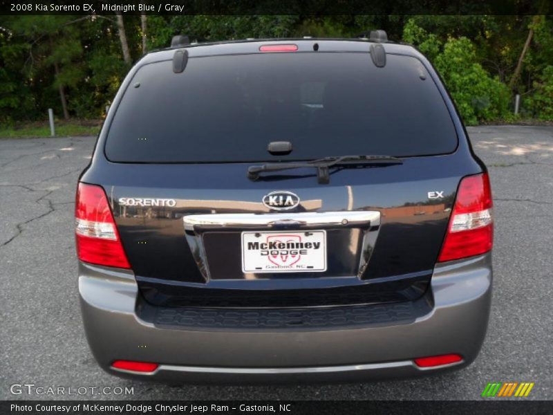 Midnight Blue / Gray 2008 Kia Sorento EX