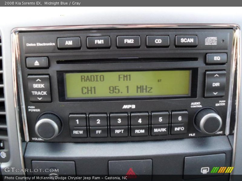 Midnight Blue / Gray 2008 Kia Sorento EX
