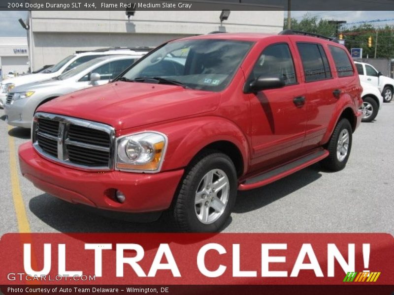 Flame Red / Medium Slate Gray 2004 Dodge Durango SLT 4x4