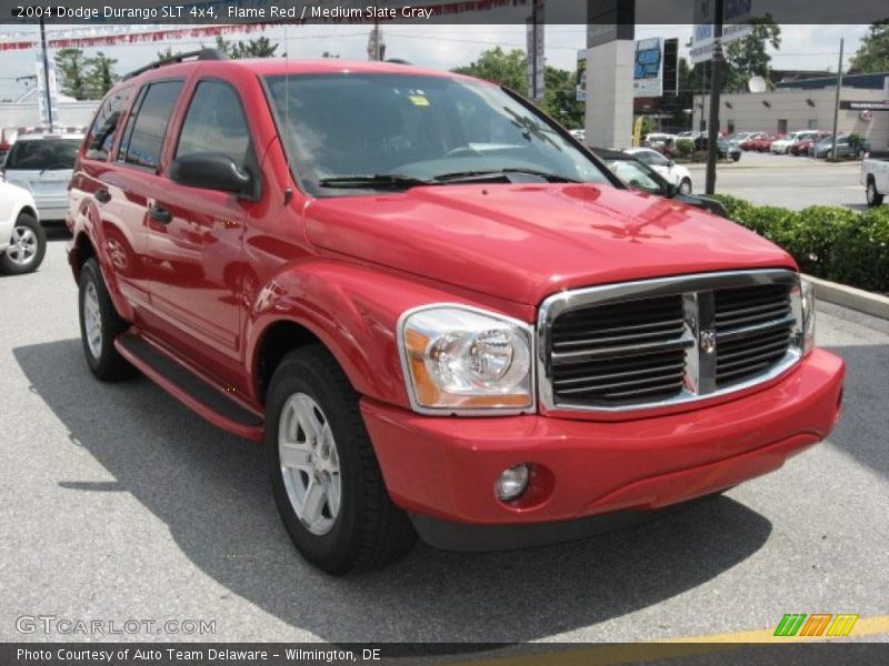 Flame Red / Medium Slate Gray 2004 Dodge Durango SLT 4x4