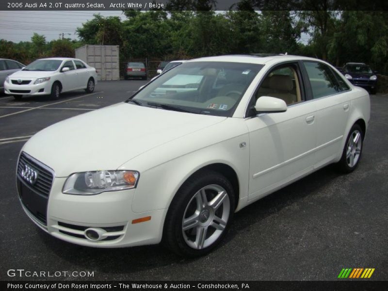 Arctic White / Beige 2006 Audi A4 2.0T quattro Sedan