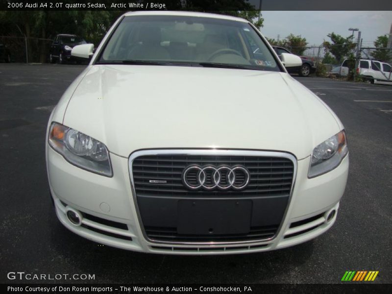 Arctic White / Beige 2006 Audi A4 2.0T quattro Sedan