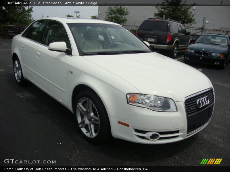 Arctic White / Beige 2006 Audi A4 2.0T quattro Sedan