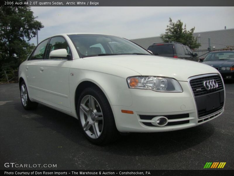 Arctic White / Beige 2006 Audi A4 2.0T quattro Sedan