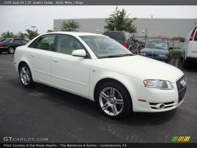 Arctic White / Beige 2006 Audi A4 2.0T quattro Sedan