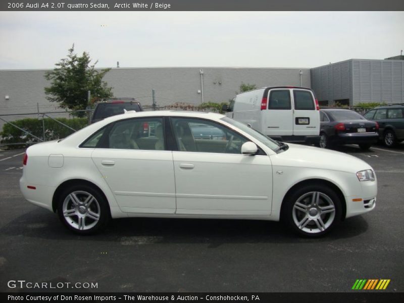Arctic White / Beige 2006 Audi A4 2.0T quattro Sedan