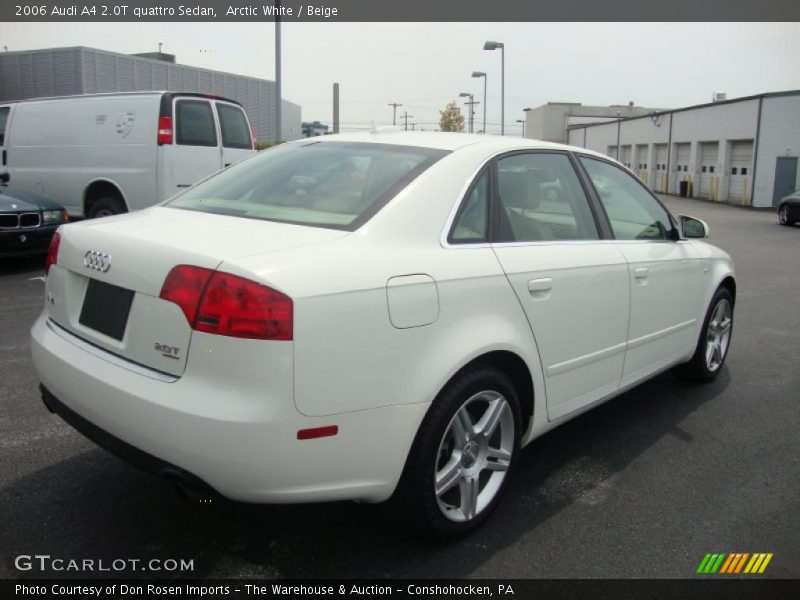 Arctic White / Beige 2006 Audi A4 2.0T quattro Sedan