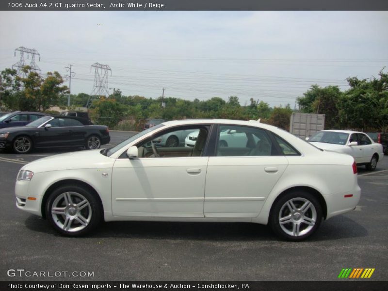 Arctic White / Beige 2006 Audi A4 2.0T quattro Sedan