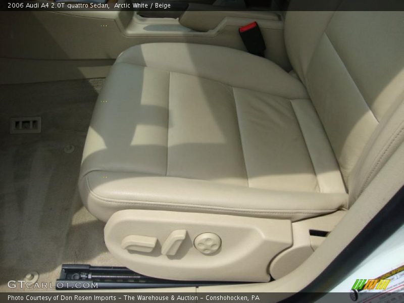 Arctic White / Beige 2006 Audi A4 2.0T quattro Sedan