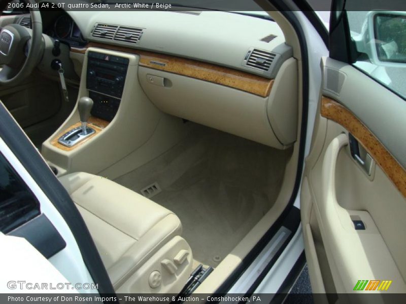 Arctic White / Beige 2006 Audi A4 2.0T quattro Sedan