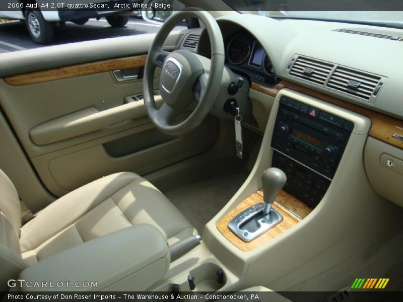 Arctic White / Beige 2006 Audi A4 2.0T quattro Sedan