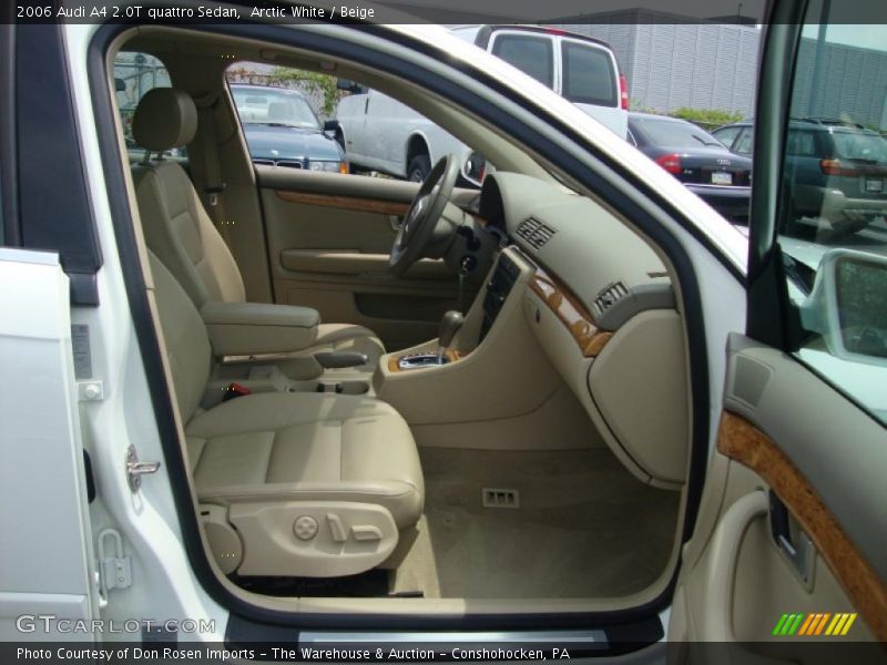 Arctic White / Beige 2006 Audi A4 2.0T quattro Sedan