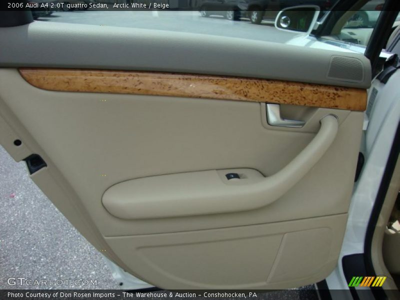 Arctic White / Beige 2006 Audi A4 2.0T quattro Sedan