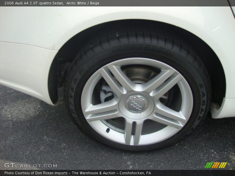 Arctic White / Beige 2006 Audi A4 2.0T quattro Sedan