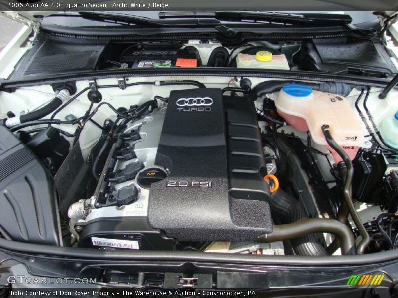 Arctic White / Beige 2006 Audi A4 2.0T quattro Sedan