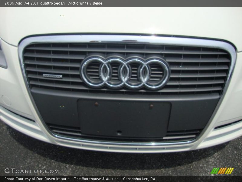 Arctic White / Beige 2006 Audi A4 2.0T quattro Sedan