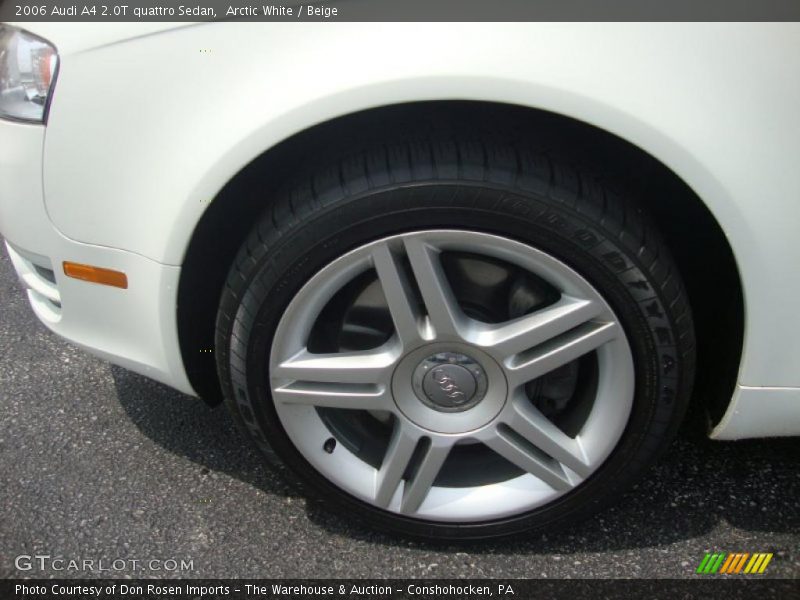 Arctic White / Beige 2006 Audi A4 2.0T quattro Sedan