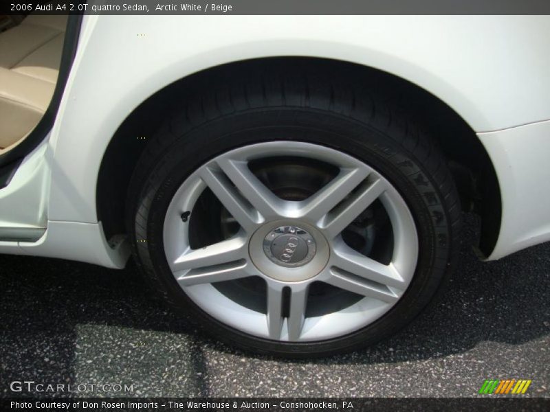 Arctic White / Beige 2006 Audi A4 2.0T quattro Sedan