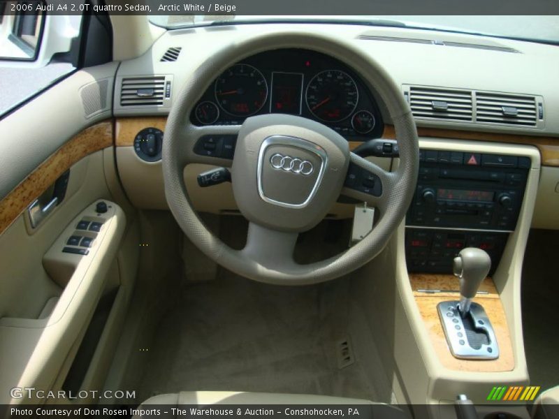 Arctic White / Beige 2006 Audi A4 2.0T quattro Sedan