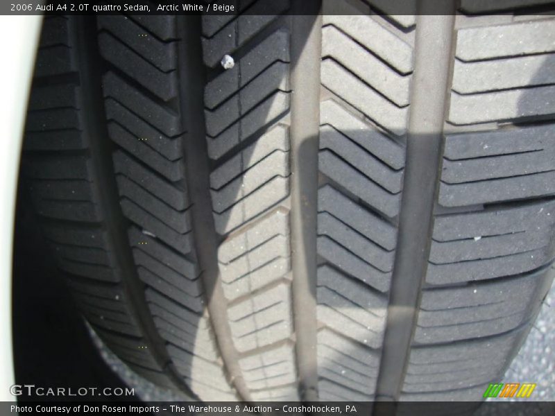 Arctic White / Beige 2006 Audi A4 2.0T quattro Sedan
