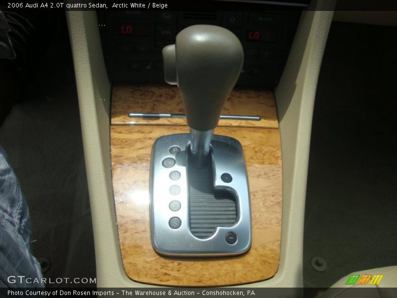 Arctic White / Beige 2006 Audi A4 2.0T quattro Sedan