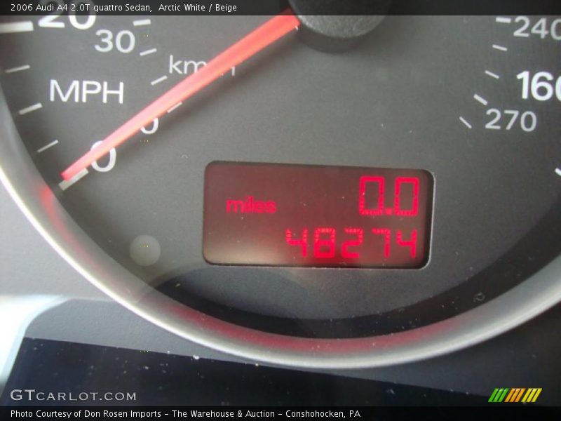Arctic White / Beige 2006 Audi A4 2.0T quattro Sedan
