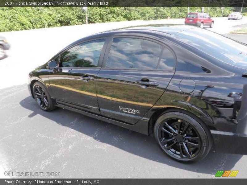 Nighthawk Black Pearl / Black 2007 Honda Civic Si Sedan