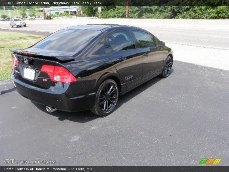 Nighthawk Black Pearl / Black 2007 Honda Civic Si Sedan