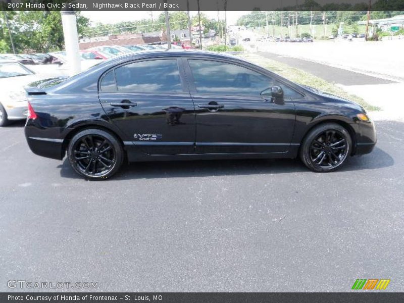 Nighthawk Black Pearl / Black 2007 Honda Civic Si Sedan