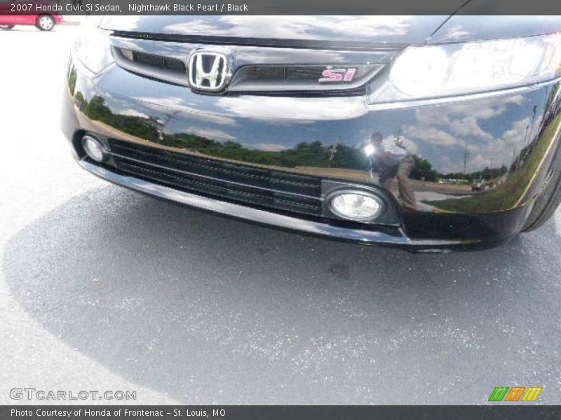 Nighthawk Black Pearl / Black 2007 Honda Civic Si Sedan