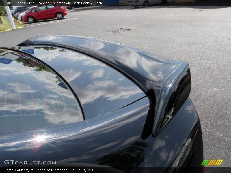 Nighthawk Black Pearl / Black 2007 Honda Civic Si Sedan