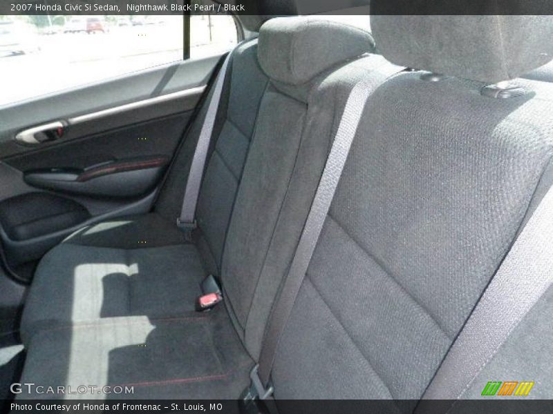 Nighthawk Black Pearl / Black 2007 Honda Civic Si Sedan
