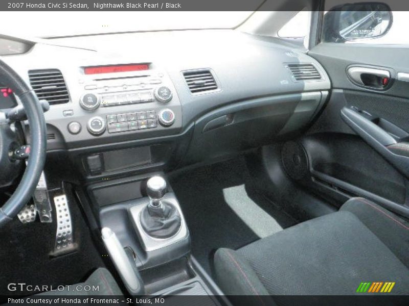 Nighthawk Black Pearl / Black 2007 Honda Civic Si Sedan