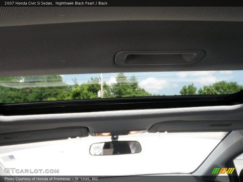 Nighthawk Black Pearl / Black 2007 Honda Civic Si Sedan